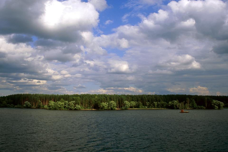 The Kovzha river , Russia