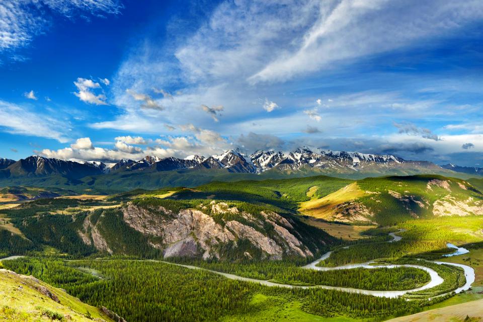Les montagnes de l'Altaï , Russia