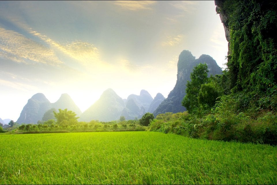 La campagna cinese, Le risaie di Yangshuo, I paesaggi, Le province dell'Ovest
