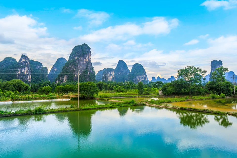 The Yangshuo rice fields - China's Western Provinces - China