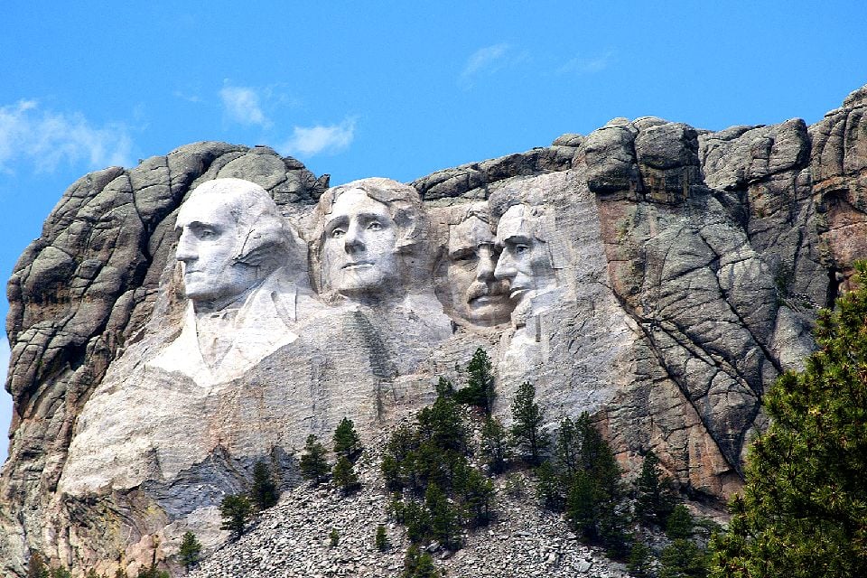 Le Mont Rushmore , 4 présidents historiques , Etats-Unis