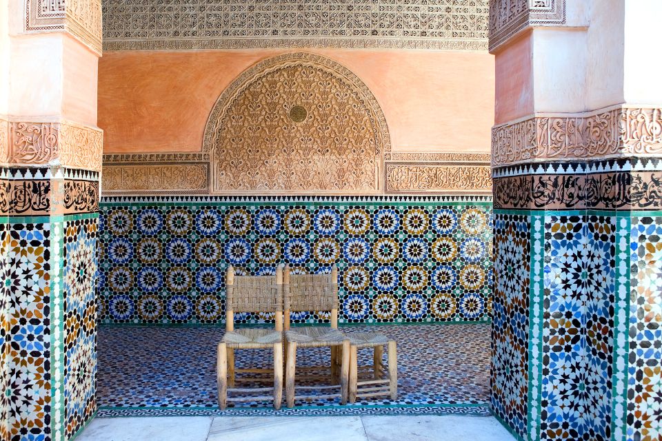 Maurische Kunst, Die Madrasa Ben Youssef, Die Künste und die Kultur, Marrakesch, Marokko-Das Zentrum