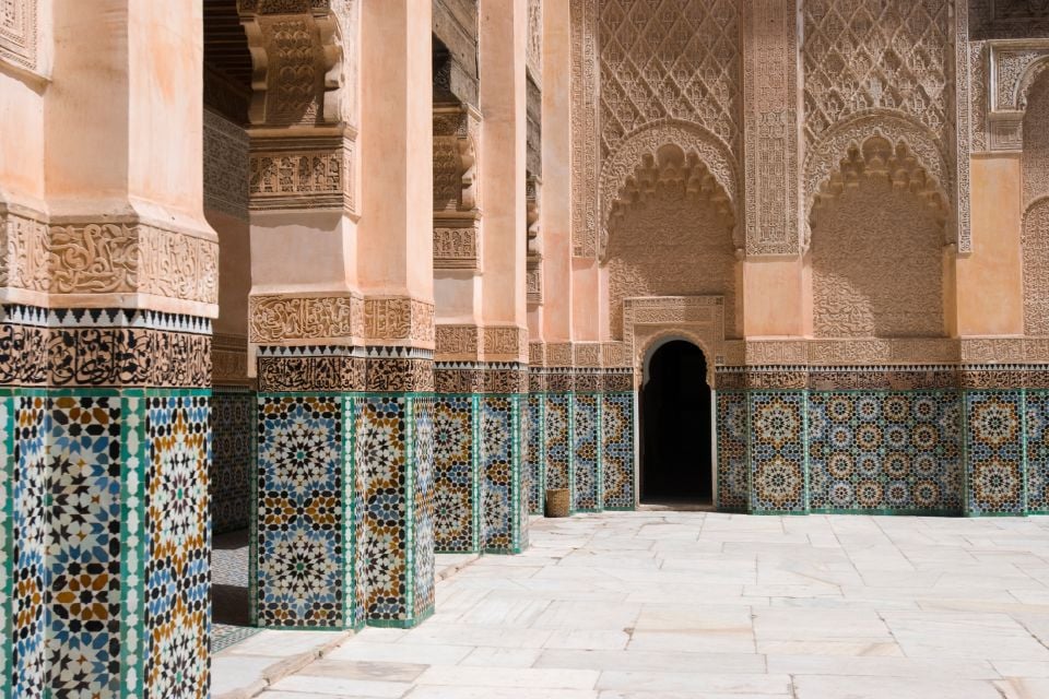 Die Geschichte der Medersa, Marrakesch, Die Madrasa Ben Youssef, Die Künste und die Kultur, Marrakesch, Marokko-Das Zentrum