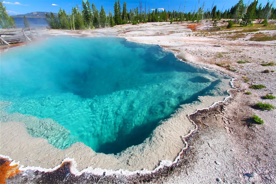 Le parc national de Yellowstone , La Abyss Pool , Etats-Unis