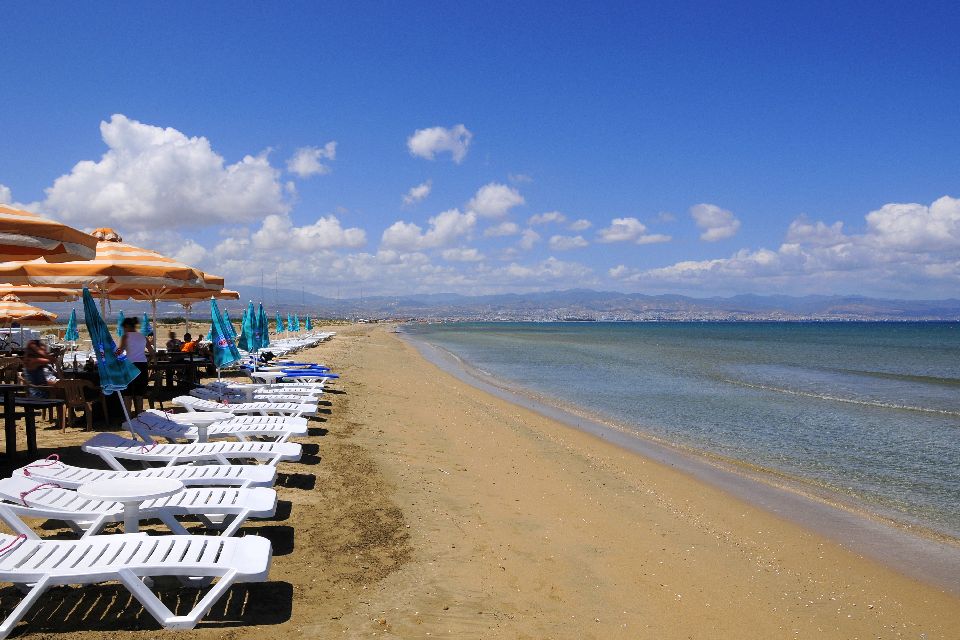 Die Bucht von Akrotiri , Badeort Amathus , Zypern