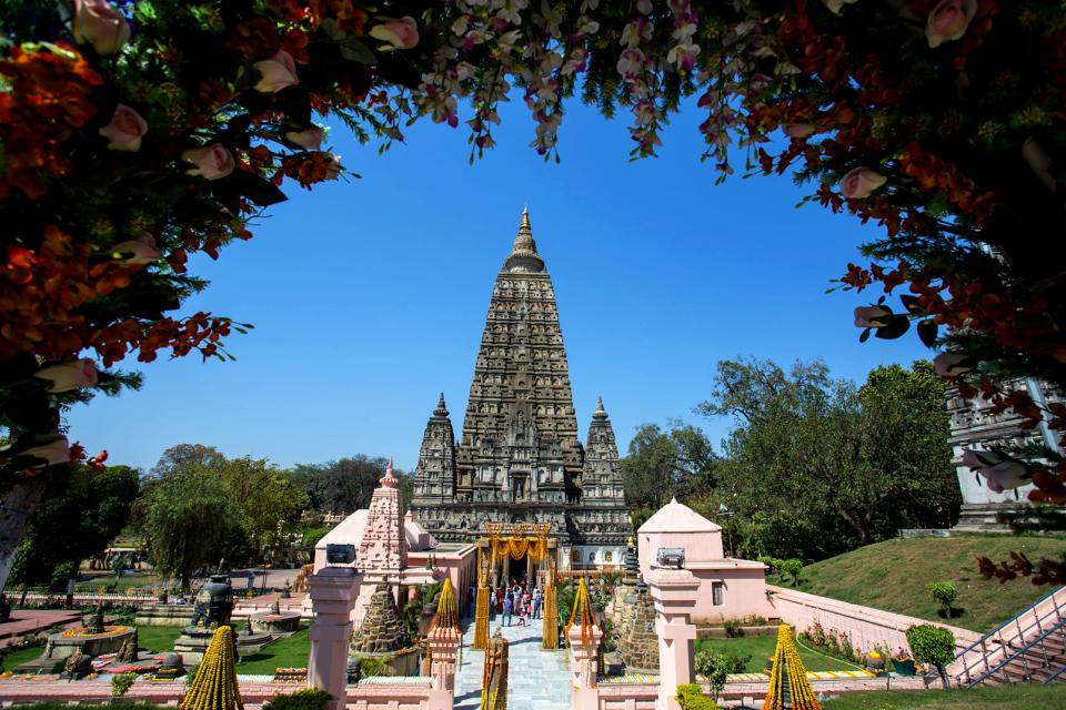 Le temple de Mahabodhi  Bodhgaya Bihar Inde  de l Est 