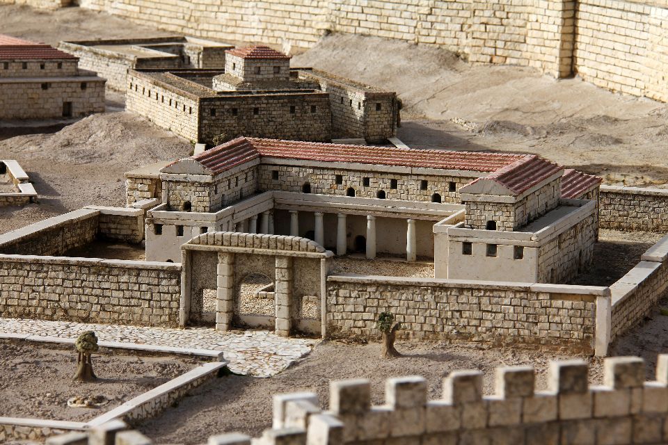 JERUSALEM-La maquette du Second Temple (Jérusalem Ouest) , Israel