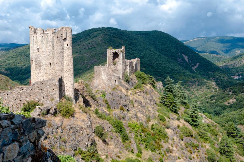Le château de Lastours , Frankreich