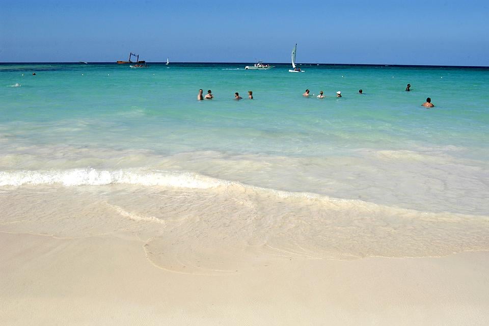 La plage d'Arena Gorda à Punta Cana , République dominicaine