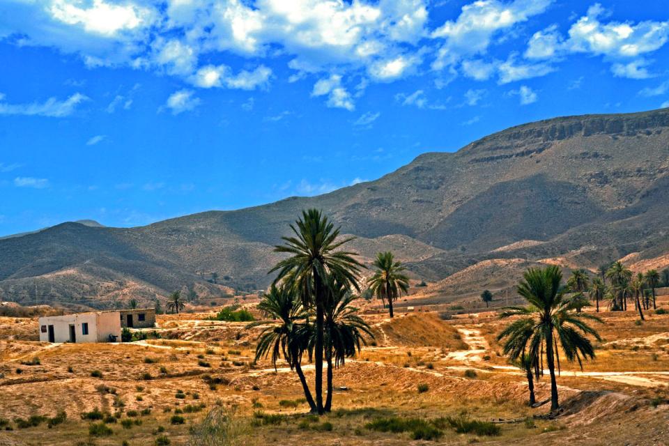 Le village de Matmata , Tunisie