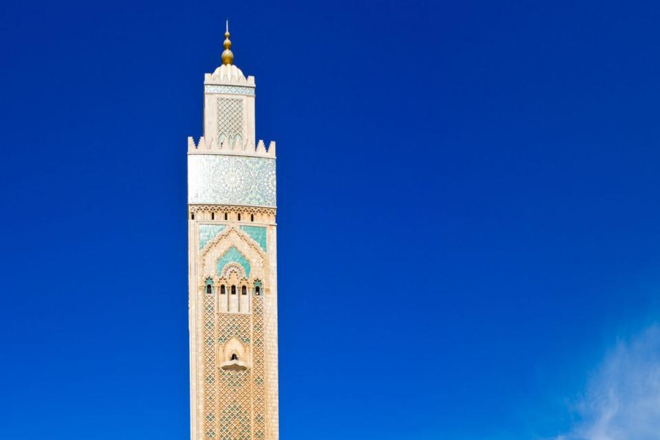 Mosquée Hassan II à Casablanca , Maroc