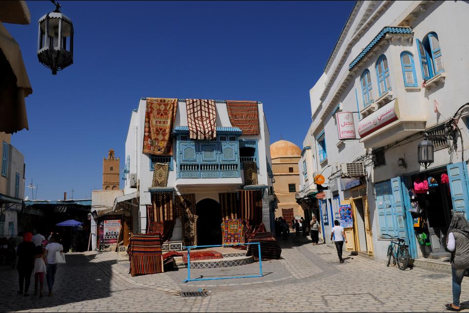 La médina de Kairouan , Tunisie