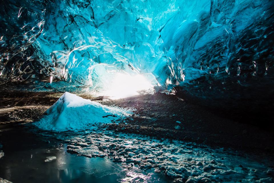 Les grottes de glace de Skaftafell , Islande
