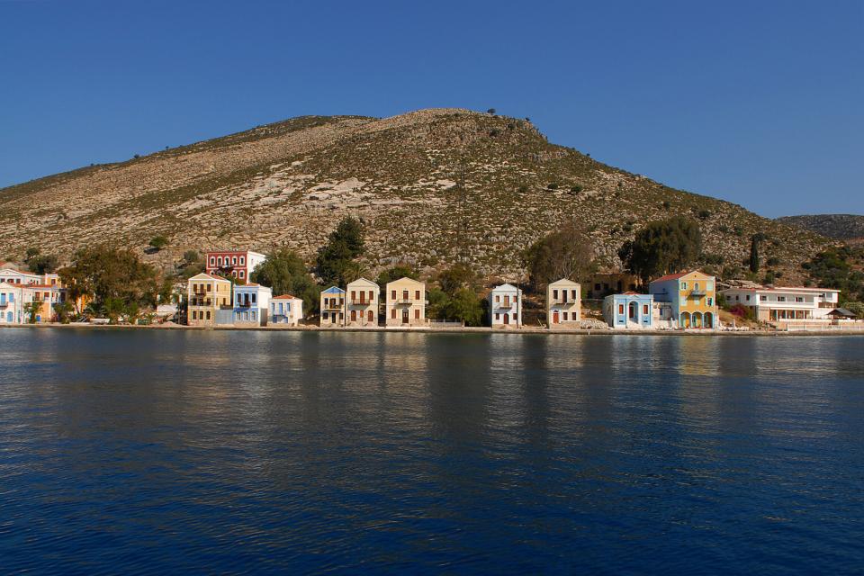 Le port Megisti à Kastellorizo , Grèce