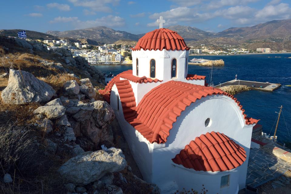 L'église Kyra Panagia à Karpathos , Grèce