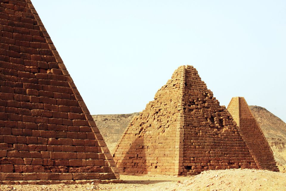 Le site archéologique de l'île de Méroé , Soudan