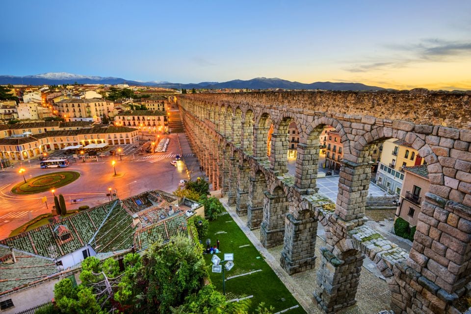 Les monuments, Travel, Tourism, Iberian, Aqueduct, Roman, The Past, Ancient, Famous Place, Construction Industry, Architecture, Segovia, Spain, Granite, Town, Angie Stone