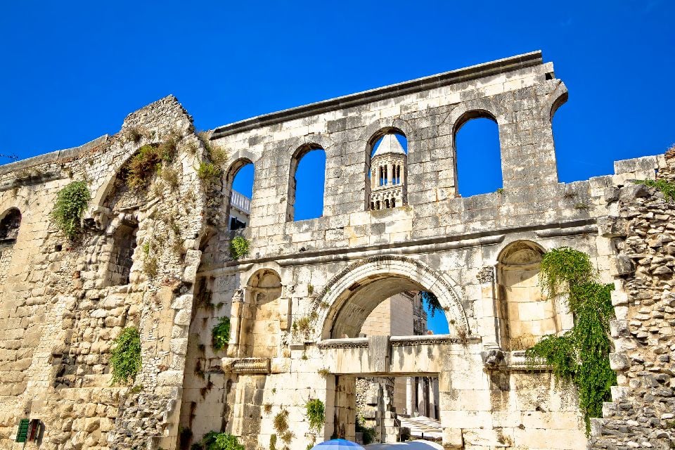La ville médiévale de Split , Croatie