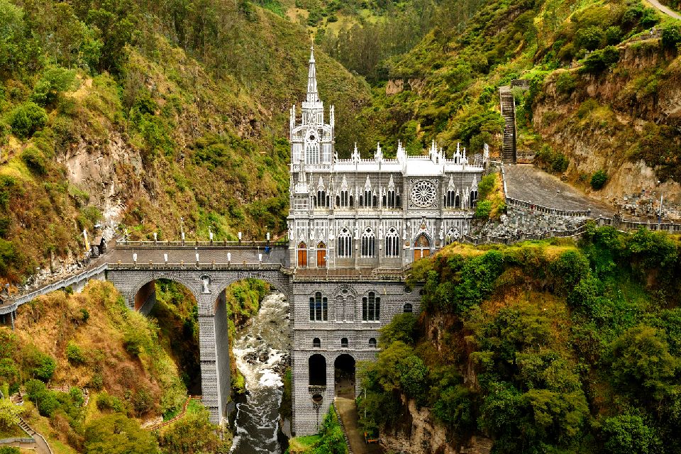 Le sanctuaire de Las Lajas , Colombie
