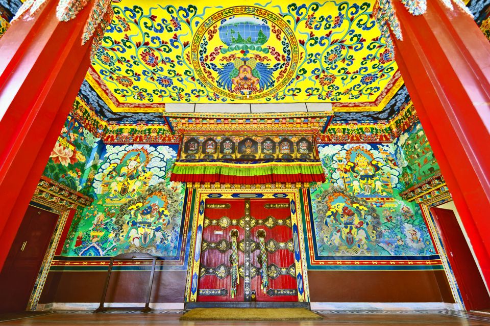 Les arts et la culture, porte, Bouddha. Monastère, Copán, Kopan, Katmandou, Népal, asie, bouddhisme, religion.