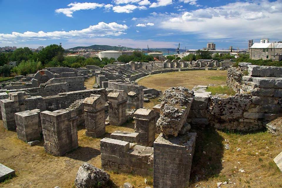 Die römischen Relikte , Die ehemalige römische Siedlung von Salona, K , Kroatien