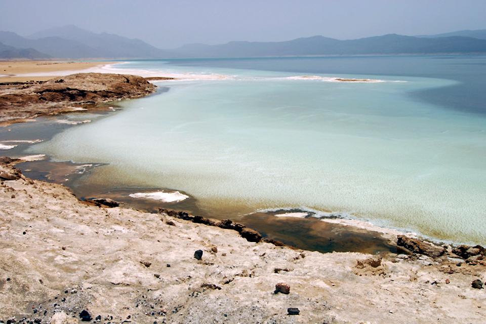 Le lac Assal , Lac Assal , Djibouti