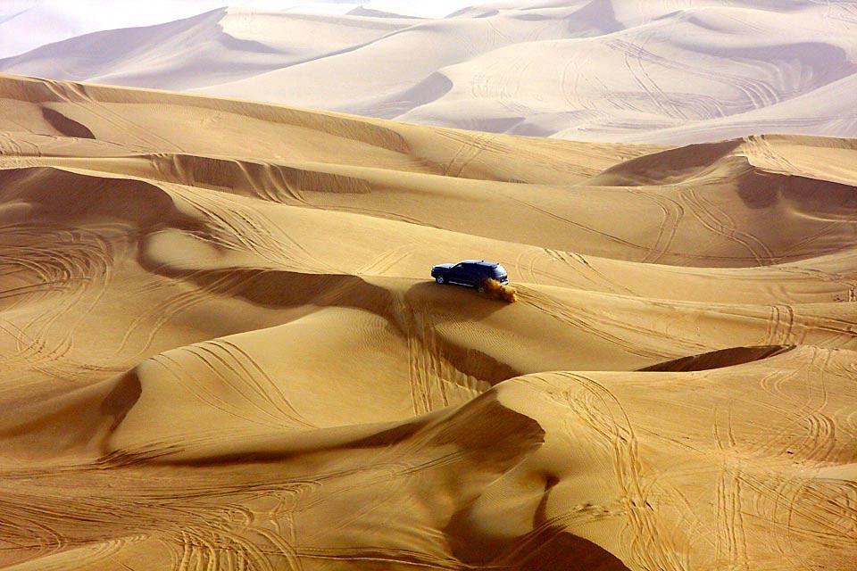 Le désert , Le "dune-bashing" , Dubaï et les Emirats