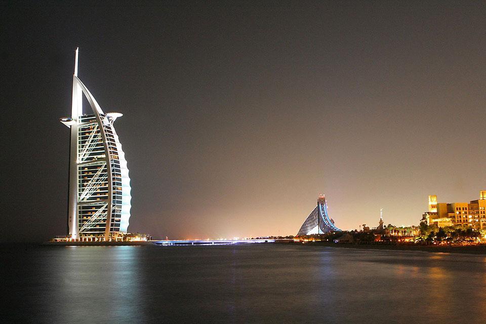 The luxury hotels of Jumeirah , United Arab Emirates