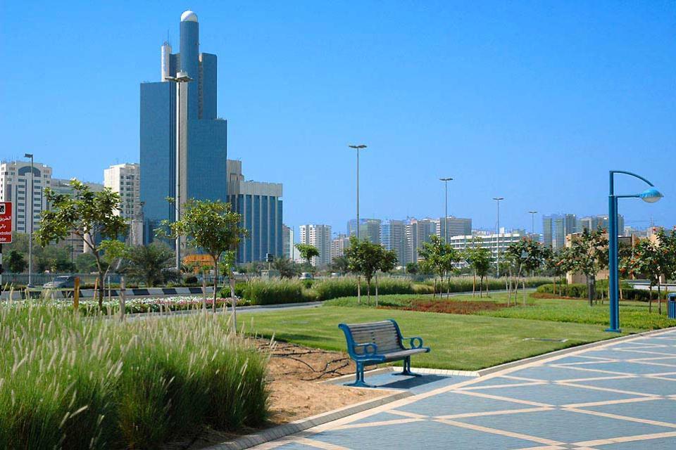 The cornice of Abu Dhabi , United Arab Emirates