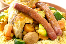 Couscous mit Merguez und Hhnchen