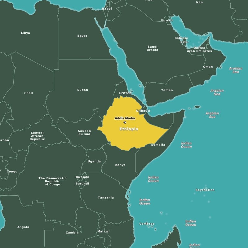 Территория эфиопии. Эфиопия границы на карте. Эфиопия политическая карта. Эфиопия на карте Африки.