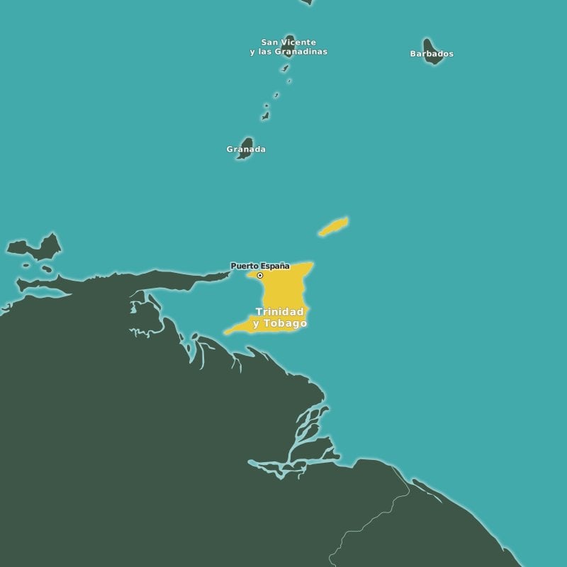 Trinidad y Tobago (Capital: Puerto España).