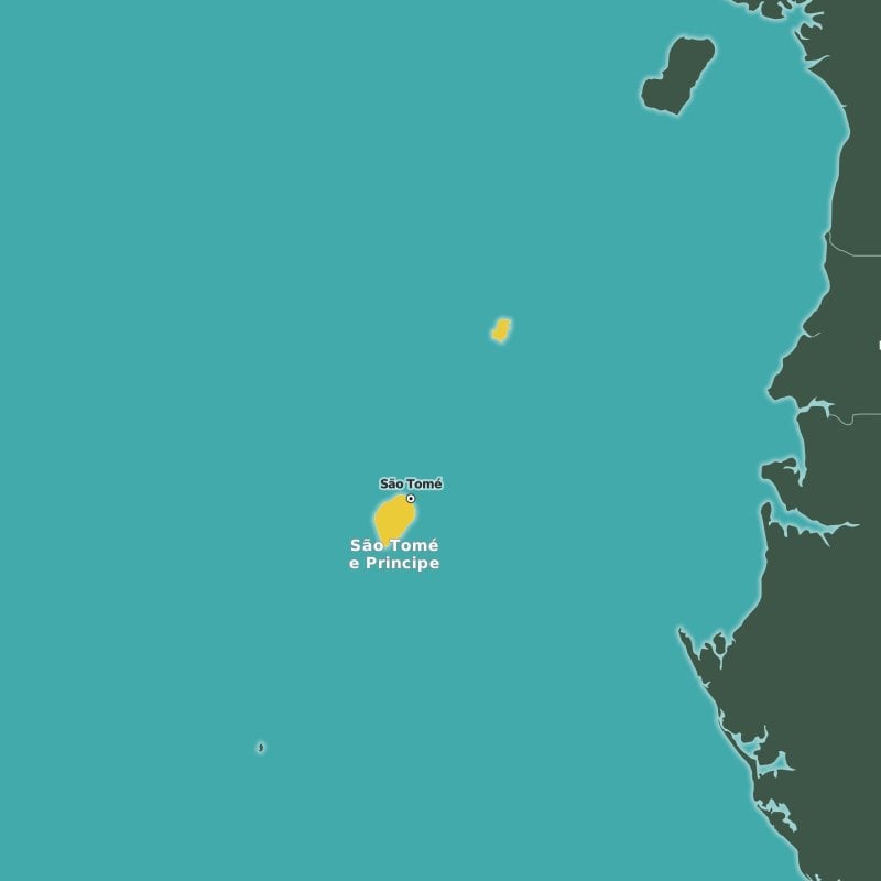 Sao Tome E Principe Mappa Città