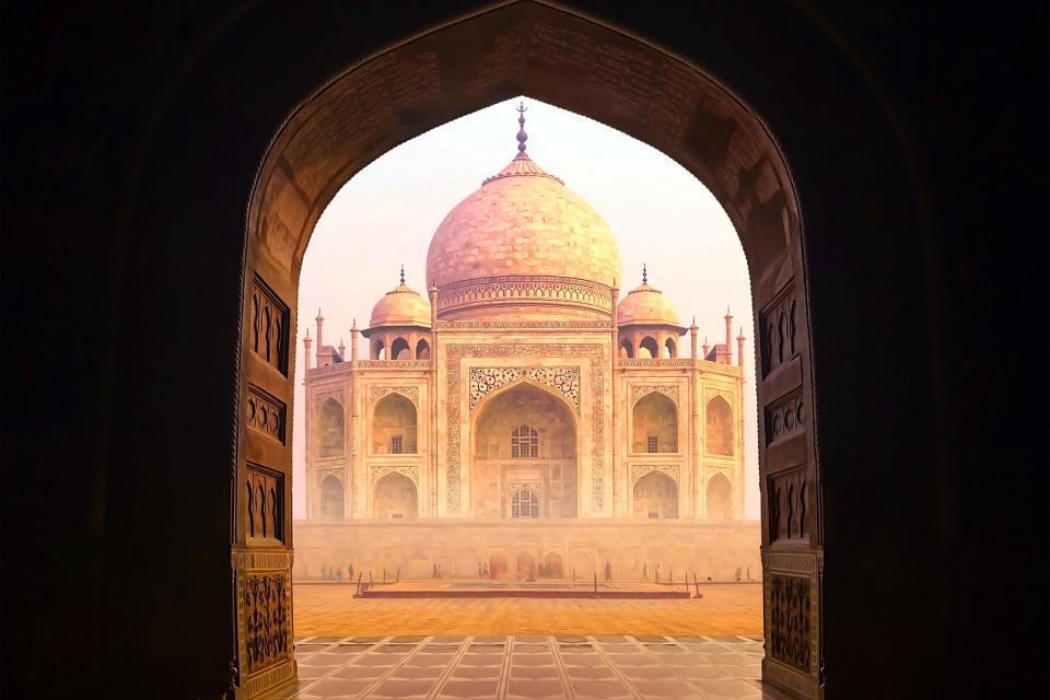Asie, Inde, Agra, Taj Mahal, architecture, palais,