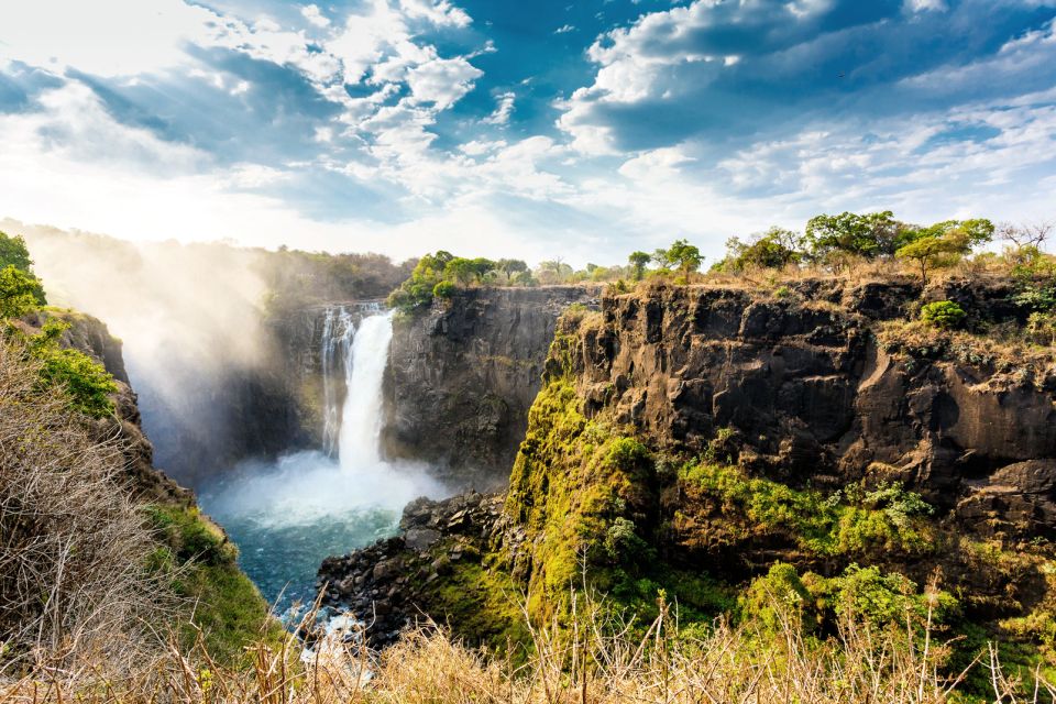afrique, zimbabwe, paysage, cascade, chute, victoria