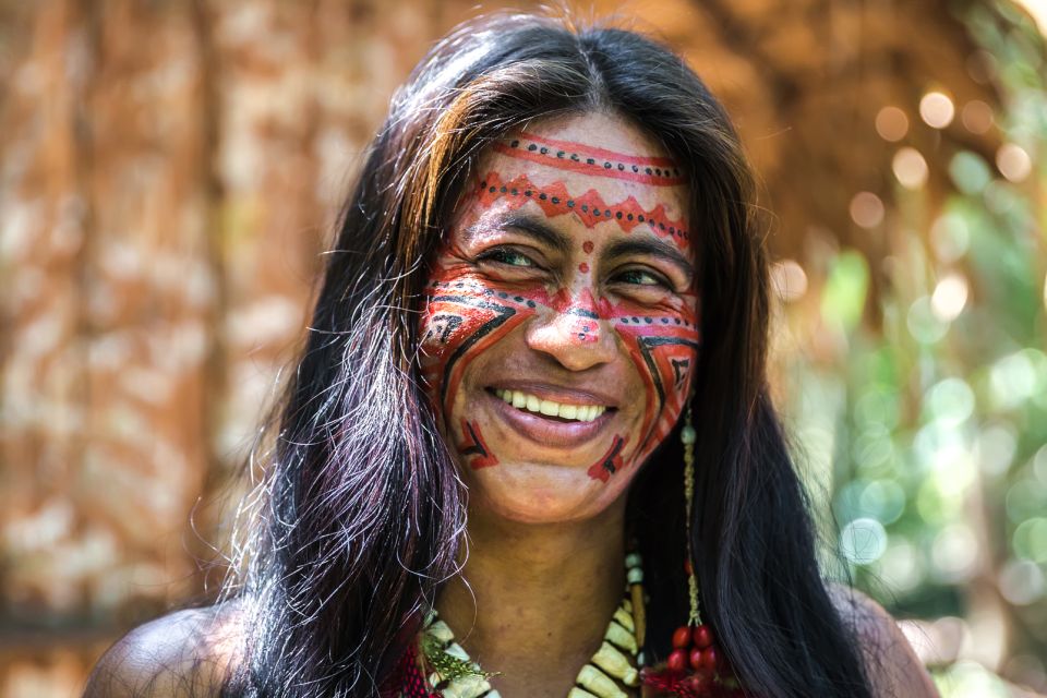 amérique, sud, brésil, portrait, femme, indienne, amazonie, tribal, ethnie
