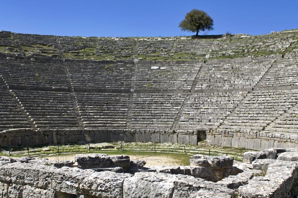 theatre, antique, dodoni, nord, grece