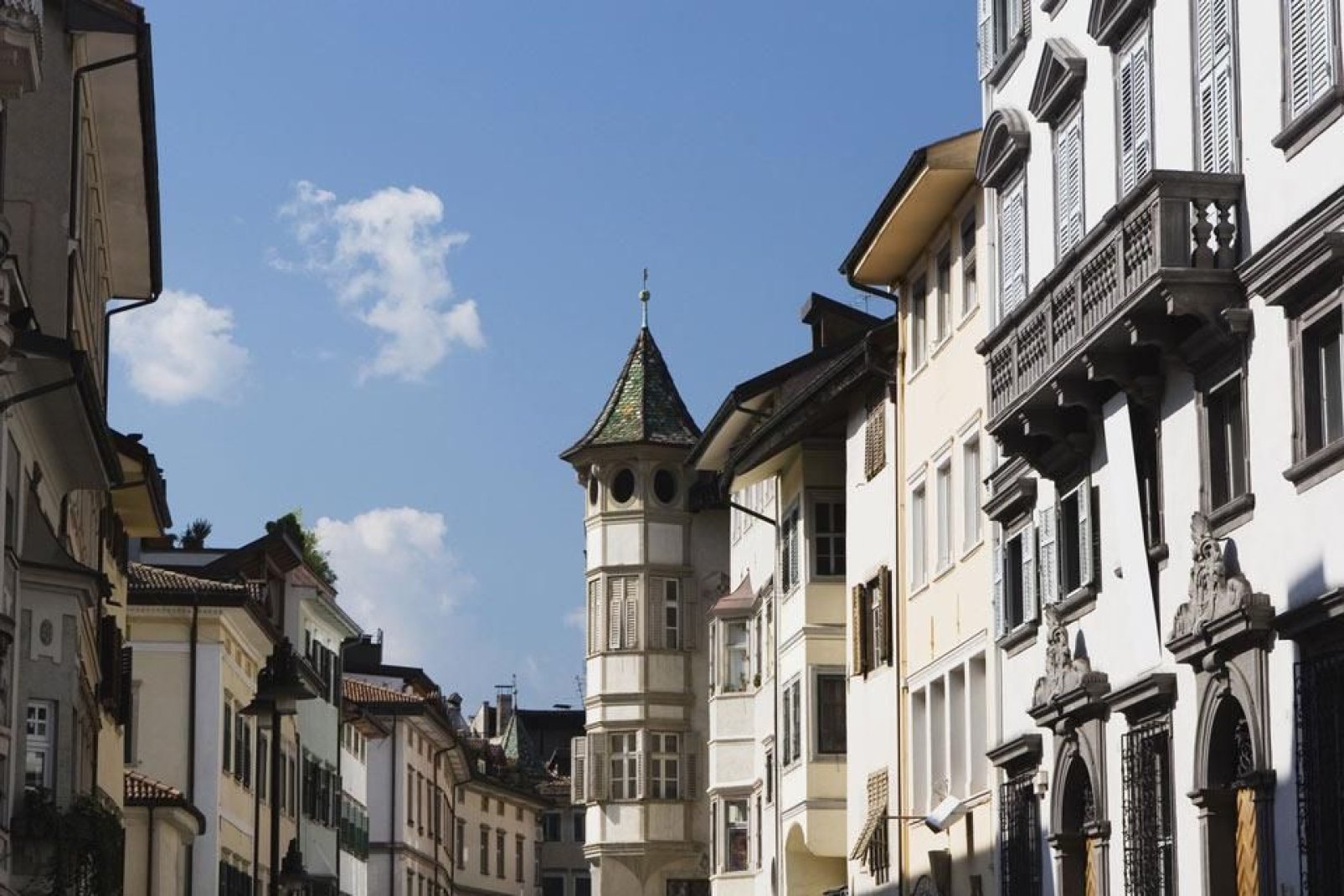 The streets of the city centre, surrounded by typical Trento-style architecture, are perfect for a stroll.