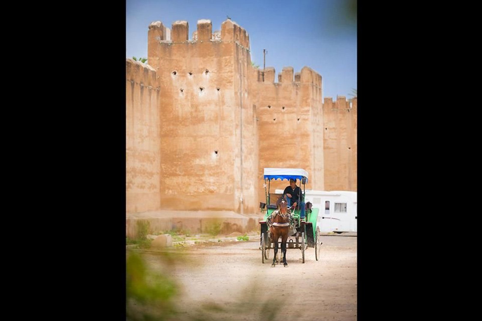 Entdecken Sie die Stadt Agadir bequem von der Kutsche aus.