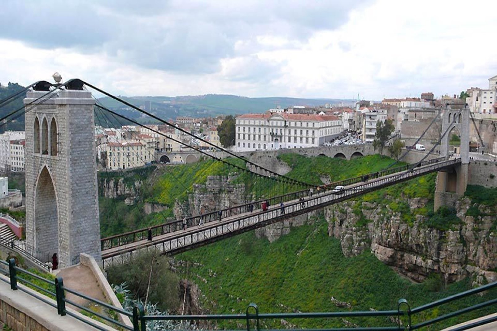 This suspended bridge spans the gorges 175m above the Rhumel river.