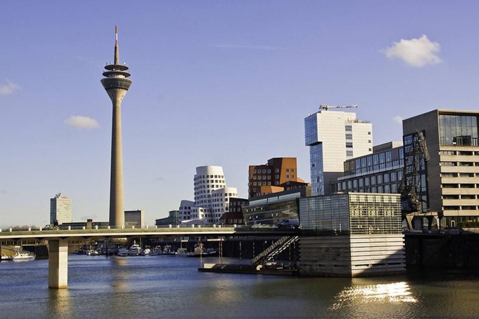 Like Cologne, Düsseldorf is located on the banks of the Rhine.