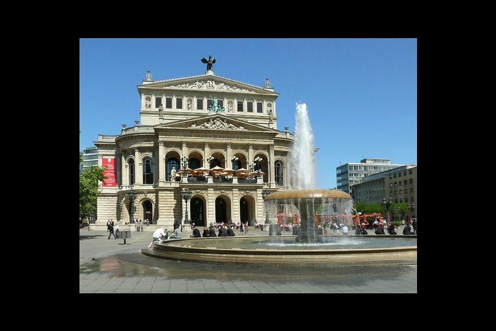The Frankfurt Opera is one of the city's main attractions.