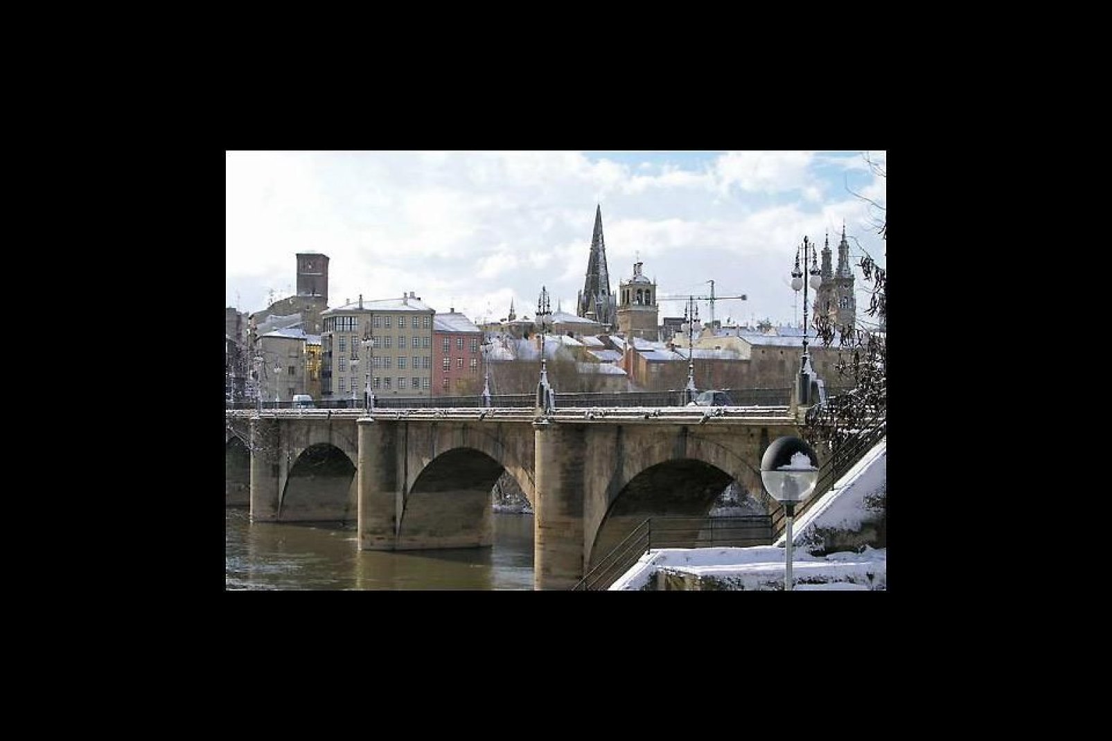 Logroño is a city in northern Spain, on the Ebro River.