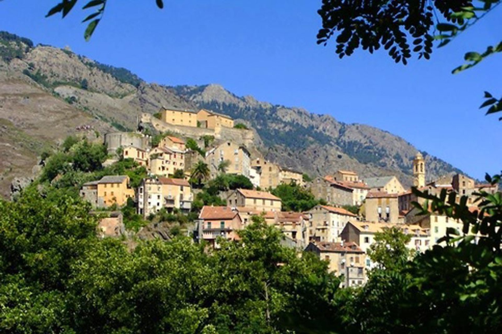 Corte is on the border of northern and southern Corsica.