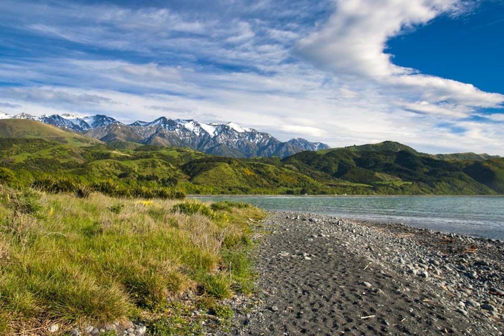 Kaikoura is a village located in New Zealand's South Island where you can go on some beautiful walks along the coastal trails.