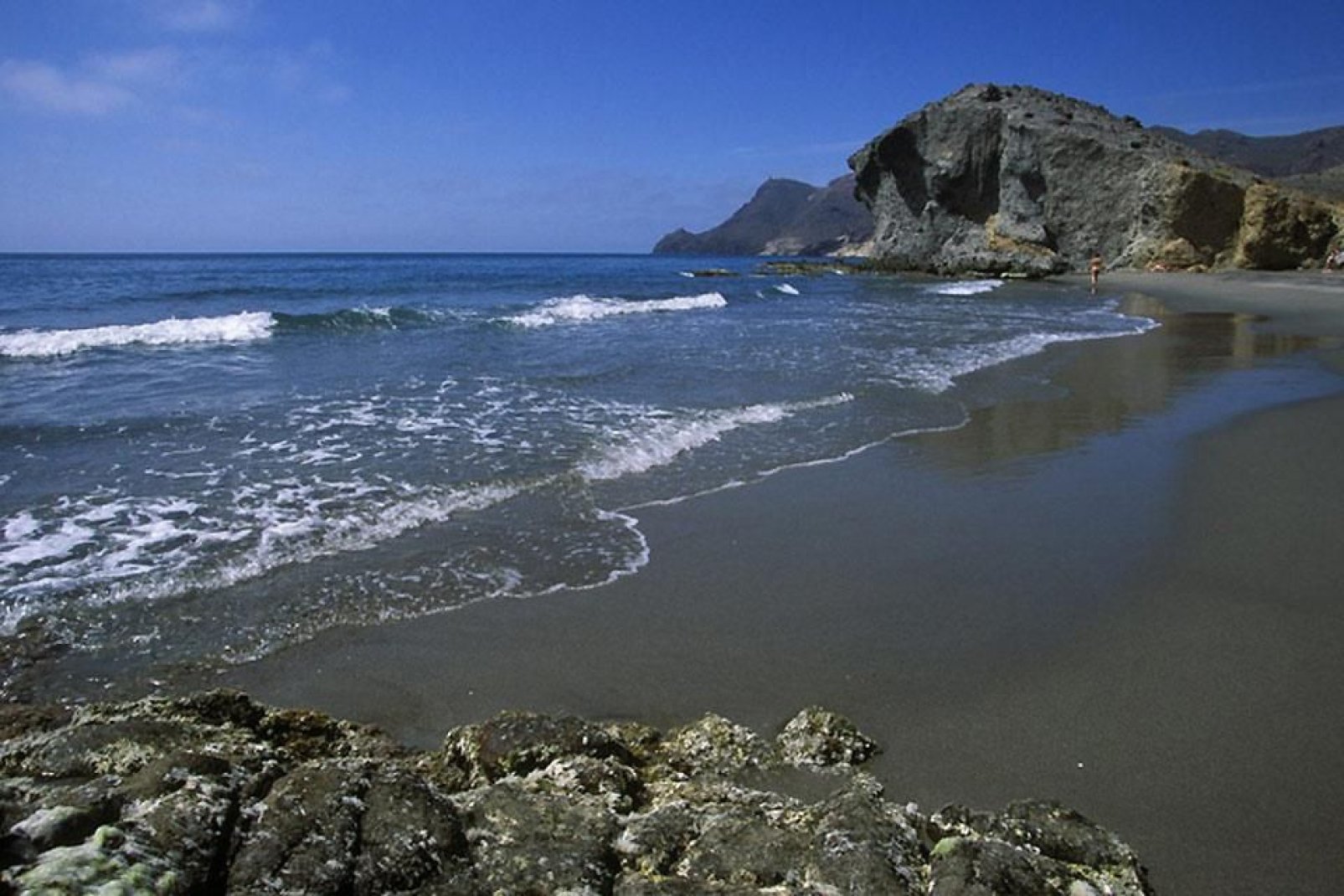 Beautiful and vast virgin beaches surrounded by cliffs can be found in the area around Almeria.