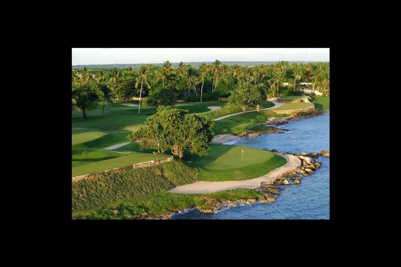 Los tres campos de golf del complejo de Casa de Campo en La Romana los ha hecho Pete Dye.