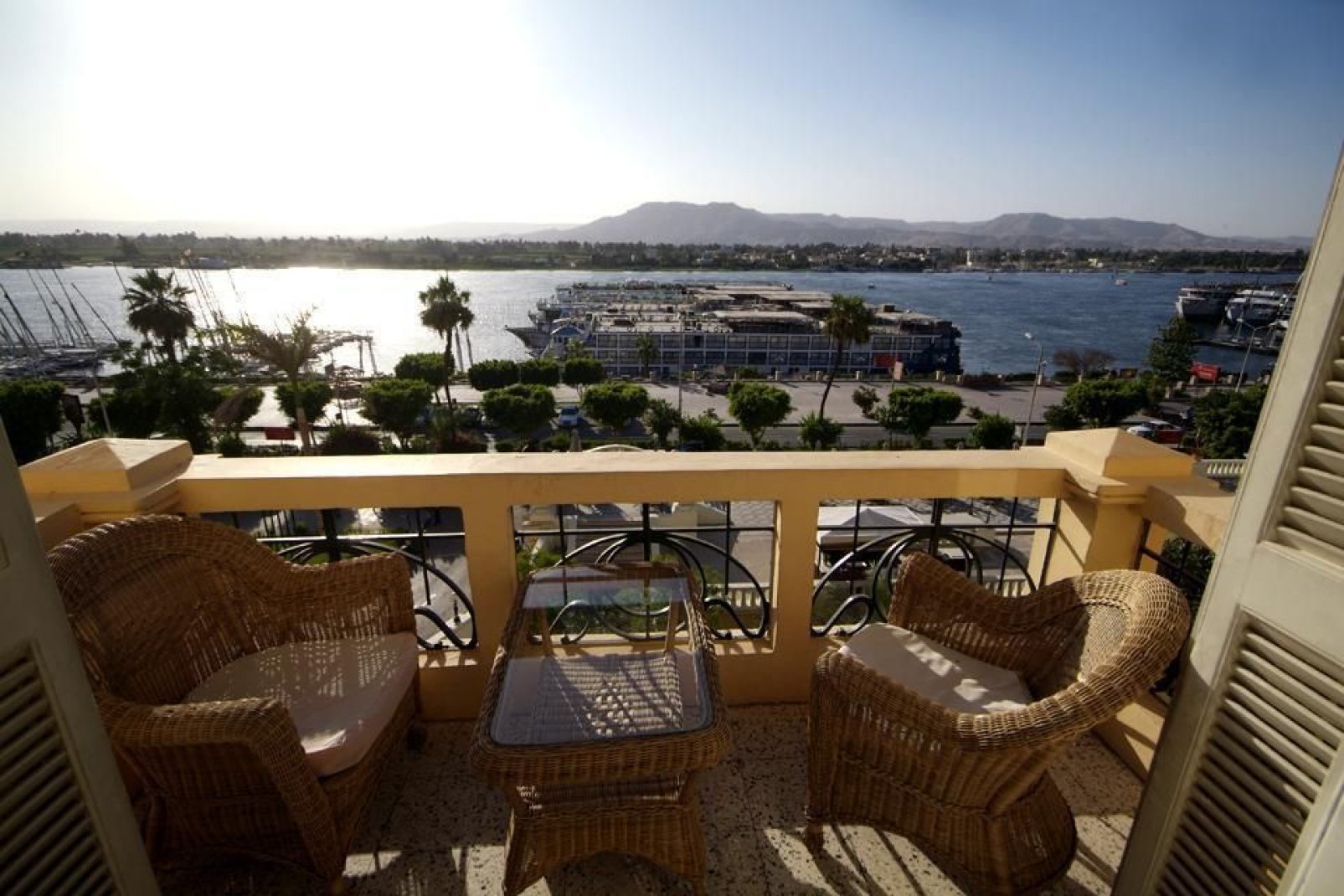 Luxor wurde am Ufer des Nils gebaut.