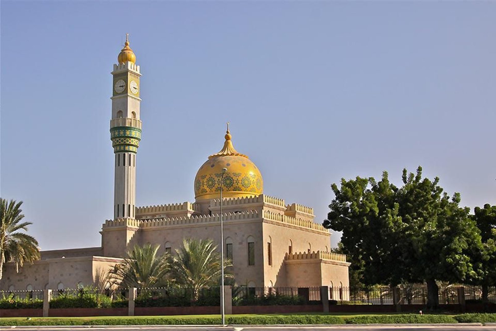 La grandiose mosquée du sultan Qaboos.