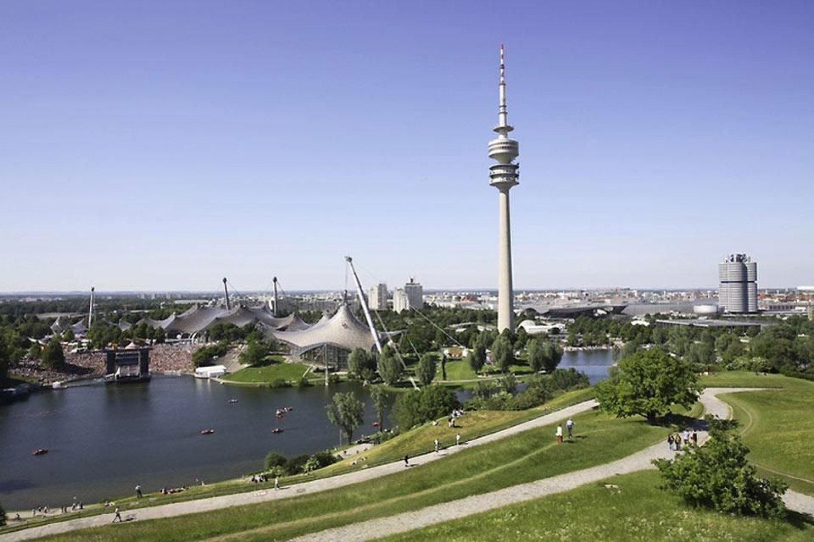 Desde la torre de la televisión las vistas sobre Múnich son magníficas.